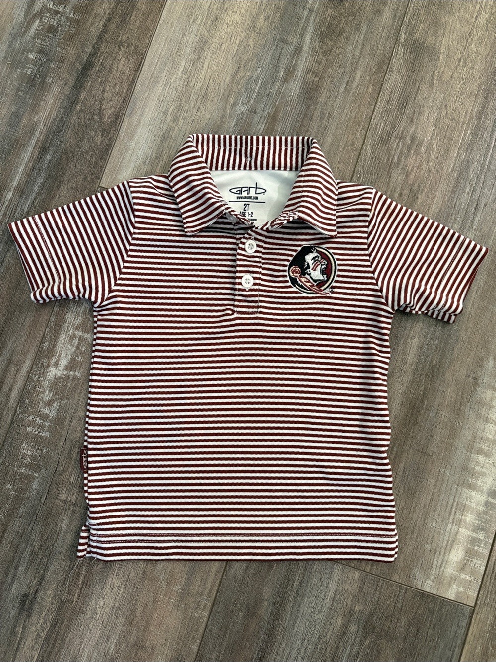 Garb FSU Striped Polo Shirt 1-2 yr